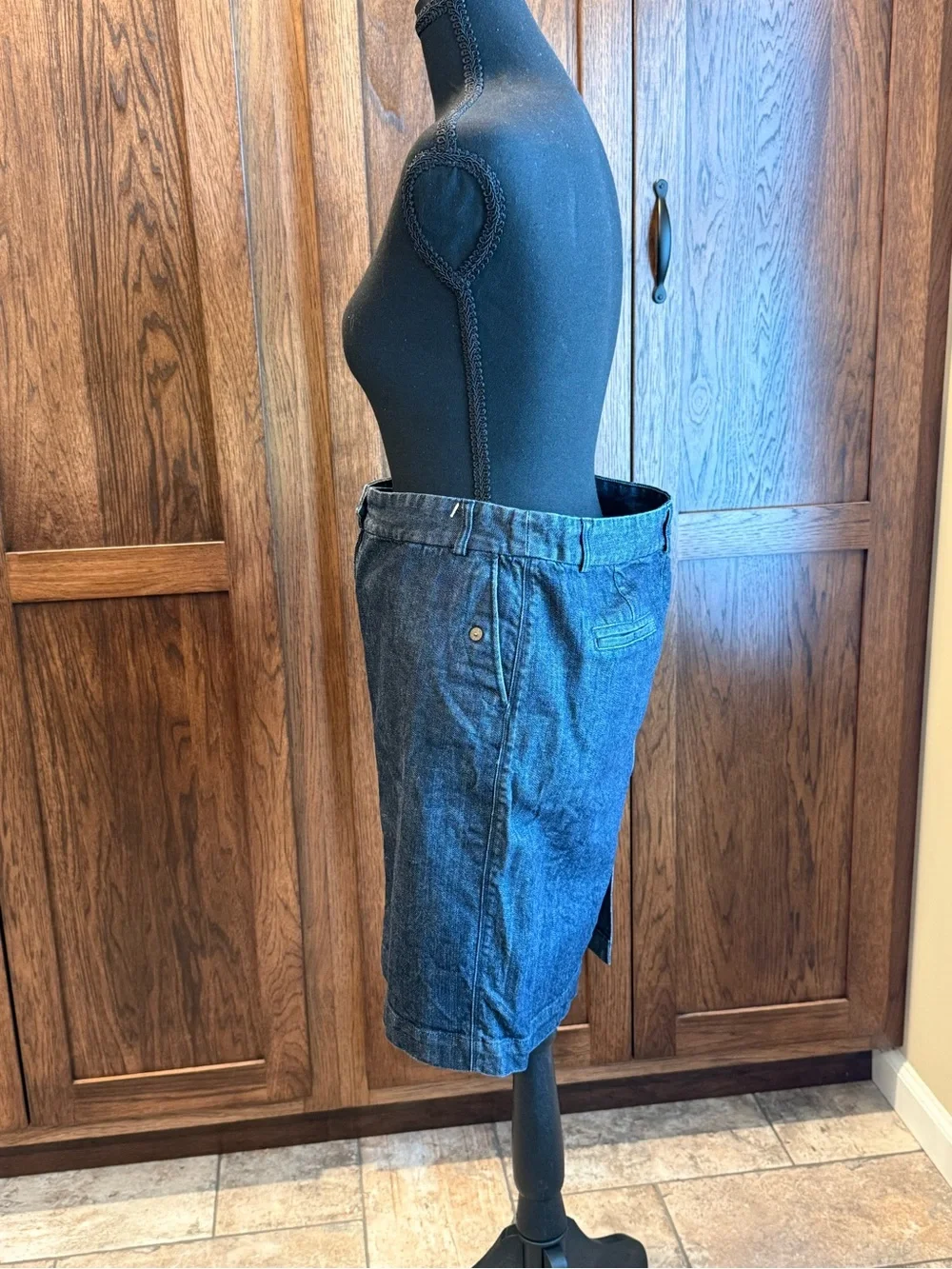 J. Crew Dark Denim Classic Mini Skirt
